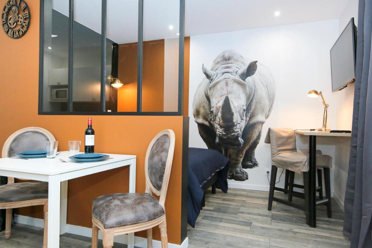 Le Rhinoceros, T1 Hypercentre Chic Et Cosy, Wifi Par Sovalfi Apartment Saint-Etienne  Luaran gambar