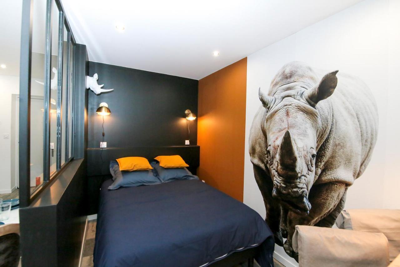Le Rhinoceros, T1 Hypercentre Chic Et Cosy, Wifi Par Sovalfi Apartment Saint-Etienne  Luaran gambar